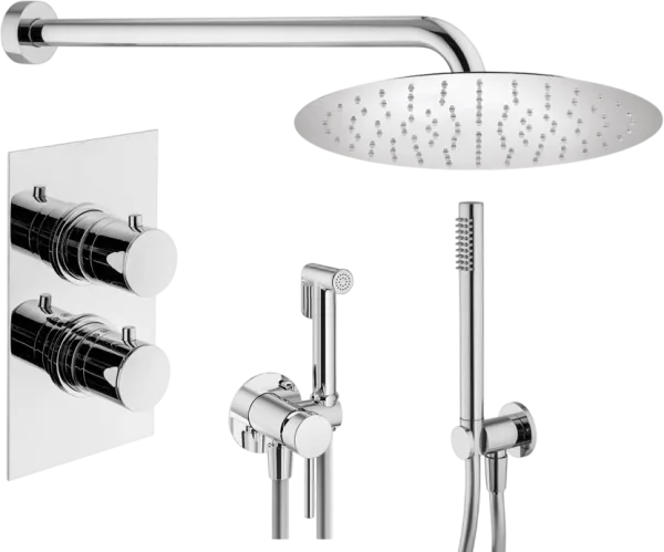 Комплект для ванной Plumberia Selection Ixo KITZXOT18QCR С ВНУТРЕННЕЙ ЧАСТЬЮ, хром Sancos — Оригинал