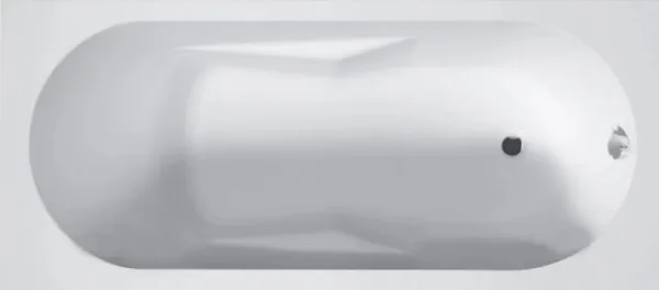 Акриловая ванна Riho Bathtubs Lazy B081001005 без опоры 180x80 см, пристенная, еurowhite Sancos — Оригинал