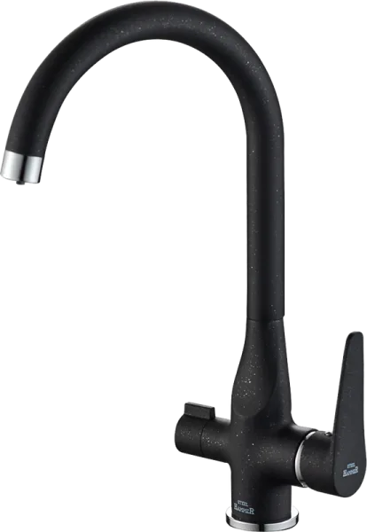 Смеситель для кухни Steel Hammer SH 910 Black Cr Sancos — Оригинал