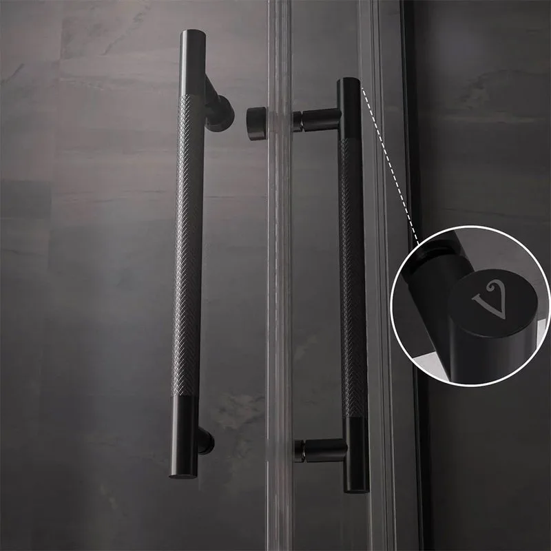 Душевой уголок Veconi Premium Trento PTC-20B 110x80, профиль черный матовый, стекло прозрачное Sancos — официальный сайт
