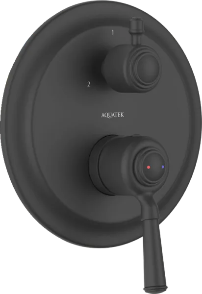 Встраиваемый смеситель AQUATEK Классик AQ1547MB С ВНУТРЕННЕЙ ЧАСТЬЮ, 3 режима, мато Sancos — Оригинал