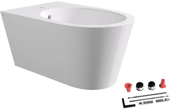 Биде подвесное Alice Hide 31180101SET, белый глянцевый Sancos — Оригинал