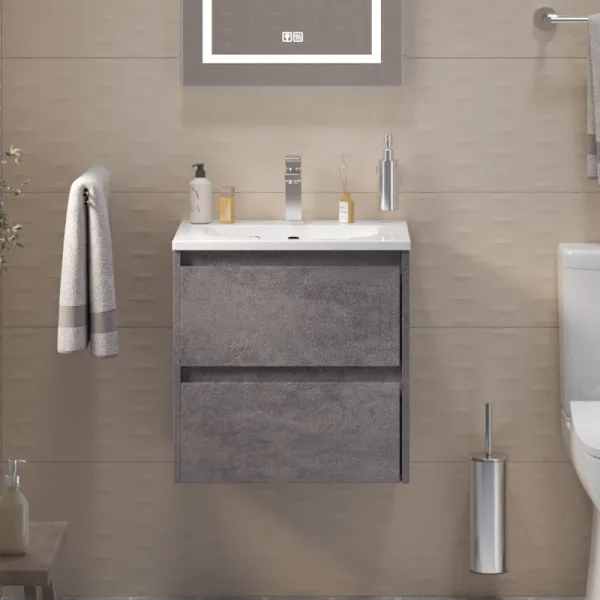 Тумба под раковину без столешницы BelBagno Kraft 39 50 cemento grigio Sancos — Оригинал