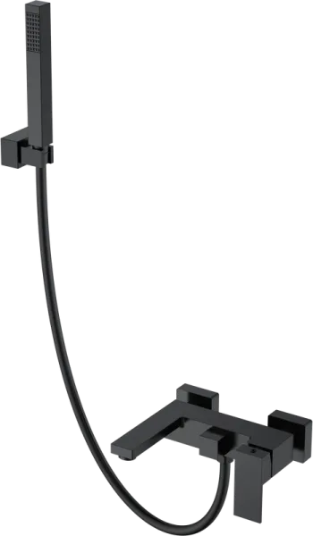 Смеситель для ванны с душем Boheme Qubic 473-B, matt black Sancos — Оригинал