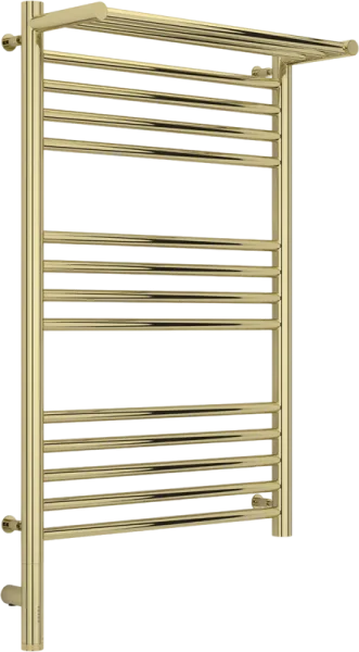 Полотенцесушитель электрический Сунержа Богема 3.0 80x50 с полкой, шампань, L Sancos — Оригинал