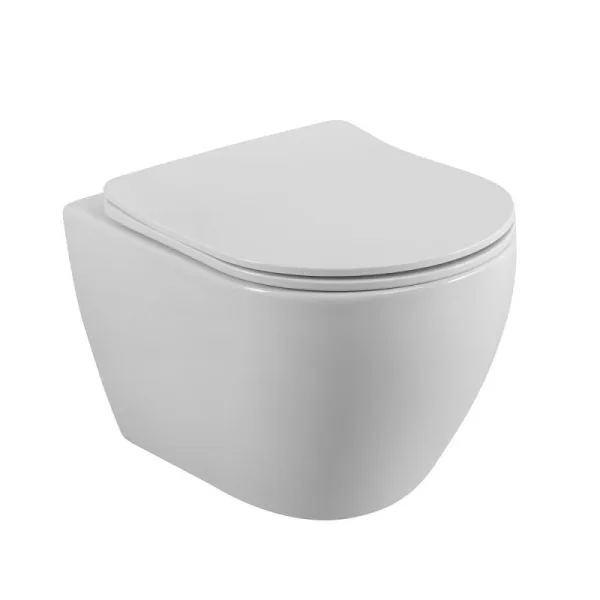 Унитаз подвесной Cezares Stylus CZR-6601-TH-TOR безободковый, сиденье CZR-089-SC с микролифтом Sancos — Оригинал