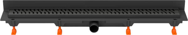 Душевой трап (лоток) MCH Chudej Harmony CH750HC2 75 см, матовый черный Sancos — Оригинал