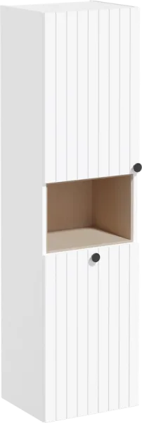 Шкаф-пенал для ванной VitrA Root Groove 40 L, с бельевой корзиной, белый Sancos — Оригинал