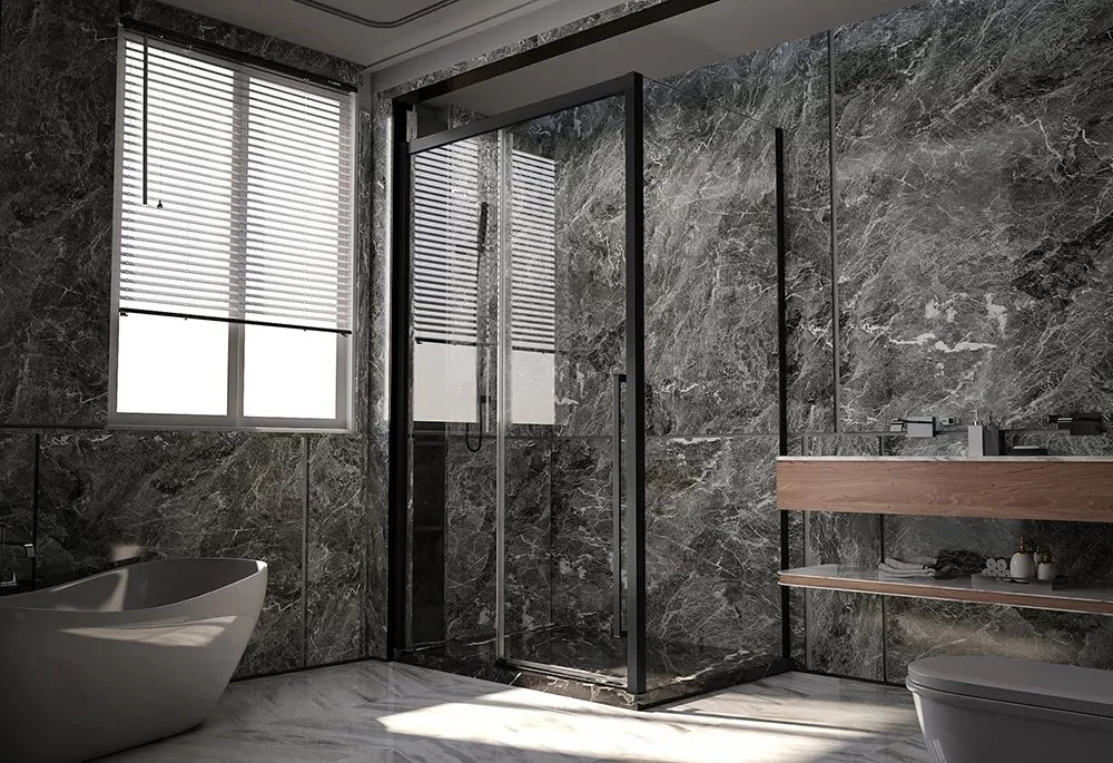 Дверь для душевого уголка Veconi Premium Trento PTD-30B 140 см, профиль черный матовый, стекло прозр Sancos — официальный сайт