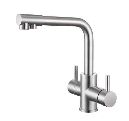 Смеситель для кухни Emar Steel ЕС - 4003H Satin Sancos — Оригинал