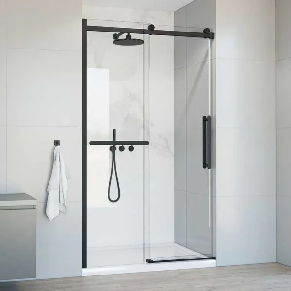 Душевая дверь в нишу Vincea Como Soft VDS-1CS110CLB 110 см профиль черный Sancos — Оригинал