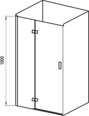 Душевая дверь в нишу Ravak Smartline SMSD2-100 A L Transparent, профиль хром Sancos — официальный сайт