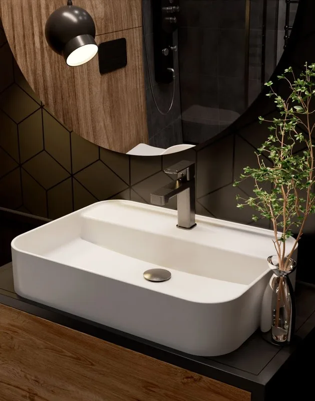 Смеситель для раковины металл Gun Metal, AQUAme Parma AQM6610GM Sancos — официальный сайт