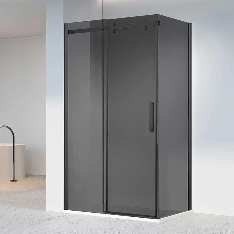Душевой уголок Vincea Como-N VSR-4CN8013CGB 130х80 см, профиль матовый черный, стекло тонированное с Sancos — официальный сайт