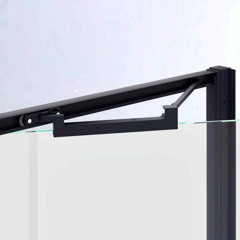 Душевая дверь в нишу RGW Stilvoll SV-05B 80 см, профиль матовый черный, стекло smart line matt Sancos — официальный сайт