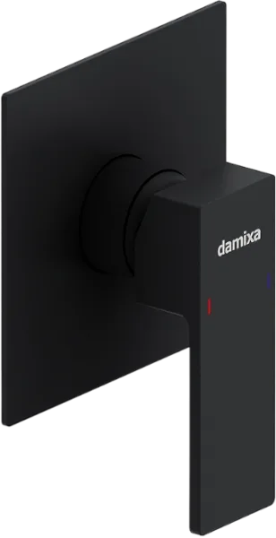 Встраиваемый смеситель Damixa Gala 537500300 С ВНУТРЕННЕЙ ЧАСТЬЮ, матовый черный Sancos — Оригинал