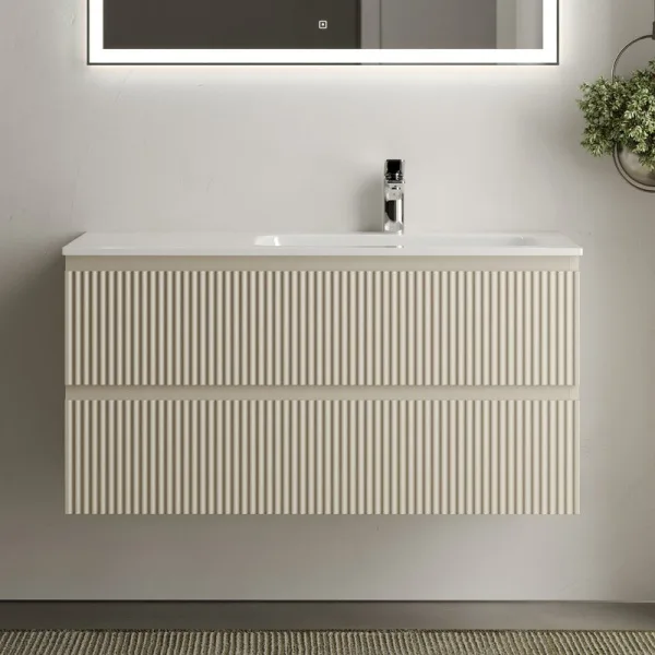 Тумба с раковиной Sancos Snob R 100 см, R, beige soft Sancos — Оригинал