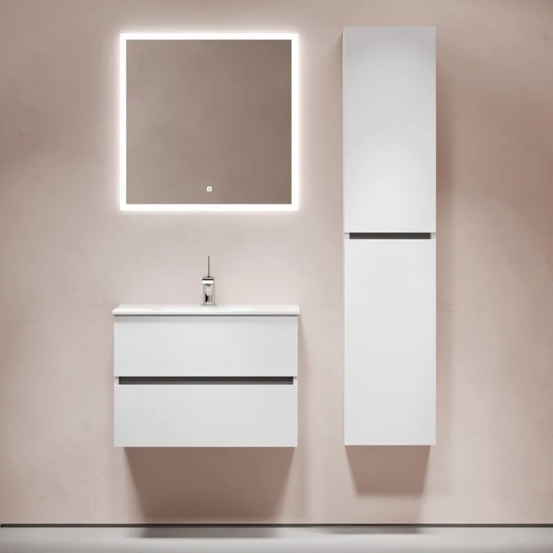 Тумба с раковиной Sancos Urban 70 белый глянец, раковина белая Sancos — официальный сайт