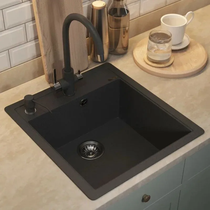 Дозатор для кухонной мойки Uperwood Quartz UPD-Q-01-04-D черный Sancos — официальный сайт