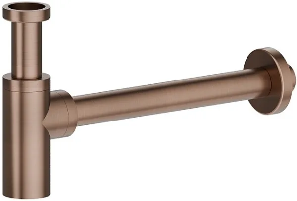 Сифон для раковины Newform X-Steel 316 244X.59.067, брашированная бронза Sancos — Оригинал