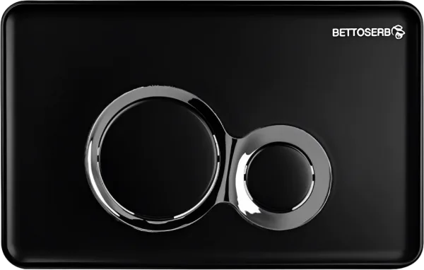 Кнопка смыва BETTOSERB Sava Fix Slim Jerez 40006461 черный матовый, хром глянец Sancos — Оригинал
