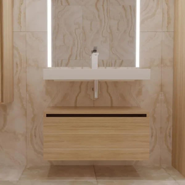 Тумба Armadi Art Flat Valessi Uno-S 80 light oak Sancos — Оригинал
