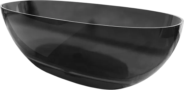 Акриловая ванна Vincea VBT-6T01B 170x75 см, отдельностоящая, черная, овальная, с донным клапаном Sancos — Оригинал