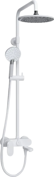 Душевая стойка Wasserkraft Mindel 8500 A185.067.058.WM, белая Sancos — Оригинал