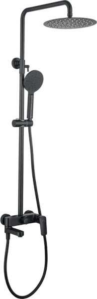 Душевая стойка AQUATEK AQ2040MB, матовая черная Sancos — Оригинал