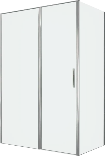 Душевой уголок Allen Brau Priority 140x80, профиль хром, стекло прозрачное Sancos — Оригинал