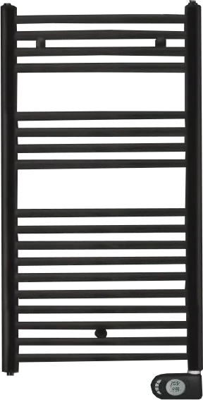 Полотенцесушитель электрический Zehnder Aura PBEBZ-090-050/MQ RAL 9005 matt 90x50 черный Sancos — Оригинал
