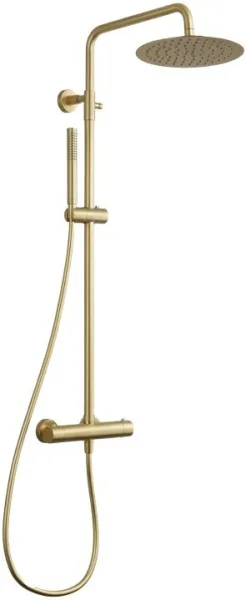Душевая стойка Splendy Relax P RP208XTR25C1GM, с термостатом, брашированное золото Sancos — Оригинал