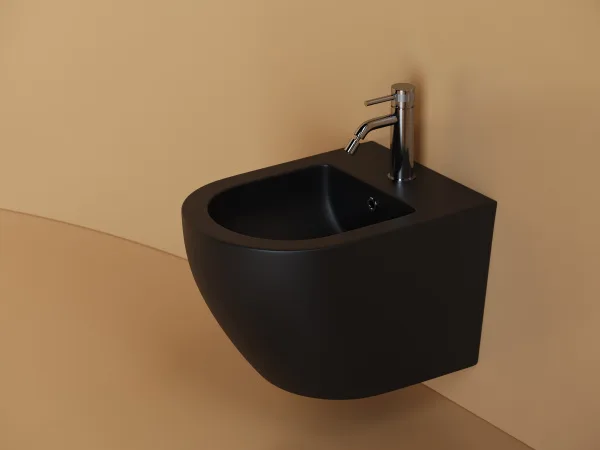 Биде подвесное Ceramicanova Uno CN11002MB черный матовый Sancos — Оригинал