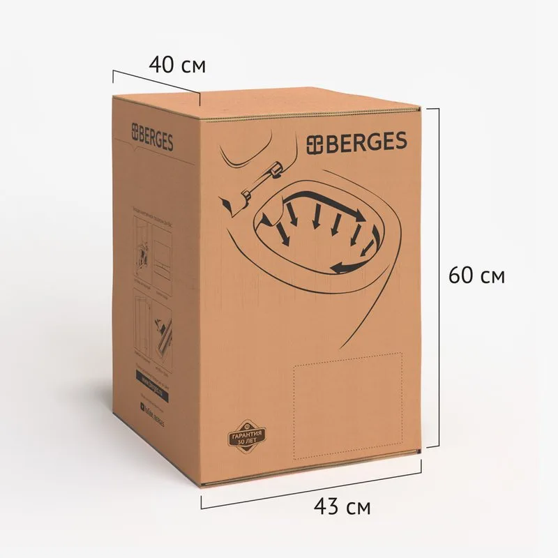 Унитаз подвесной Berges Floe 082121 Sancos — официальный сайт