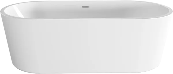 Акриловая ванна BelBagno BB109-177-80 без опоры 175x80 см, отдельностоящая, белая, овальная, со слив Sancos — Оригинал