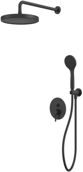 Душевой комплект WHITECROSS Y YSET04BASICBL, С ВНУТРЕННЕЙ ЧАСТЬЮ, черный матовый Sancos — Оригинал
