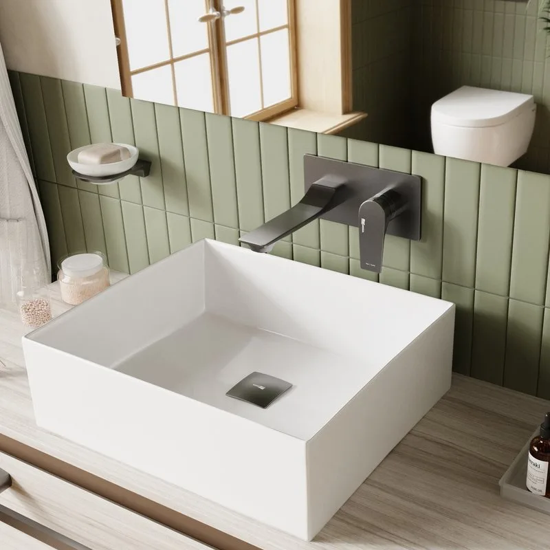 Смеситель для раковины Wasserkraft Wiese 8430 С ВНУТРЕННЕЙ ЧАСТЬЮ, оружейная сталь Sancos — официальный сайт