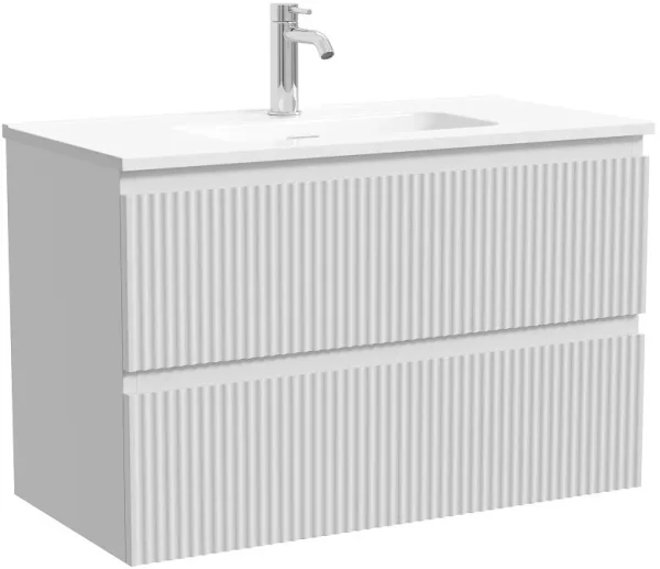Тумба под раковину Sancos Snob R 80 подвесная Bianco (белый), SNR80/39W Sancos — Оригинал