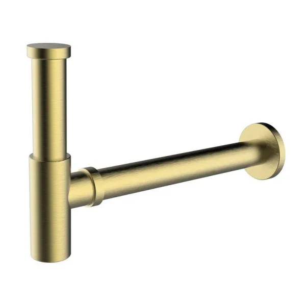 Сифон для раковины Clever Elegance 61977, брашированное золото Sancos — Оригинал