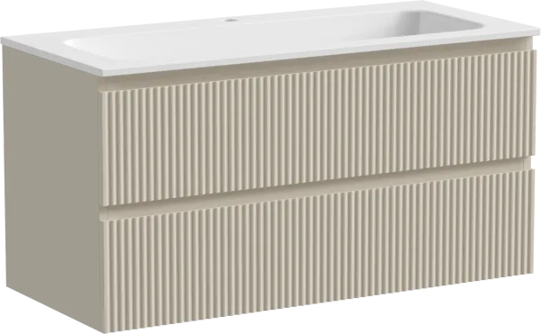 Тумба под раковину Sancos Snob R 100 подвесная Beige soft (капучино), SNR100CE Sancos — Оригинал