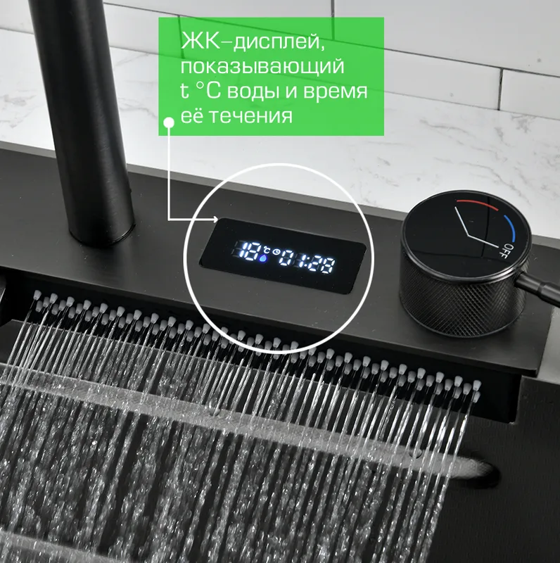 Мойка кухонная Esbano Cascade-2 с сифоном Sancos — официальный сайт