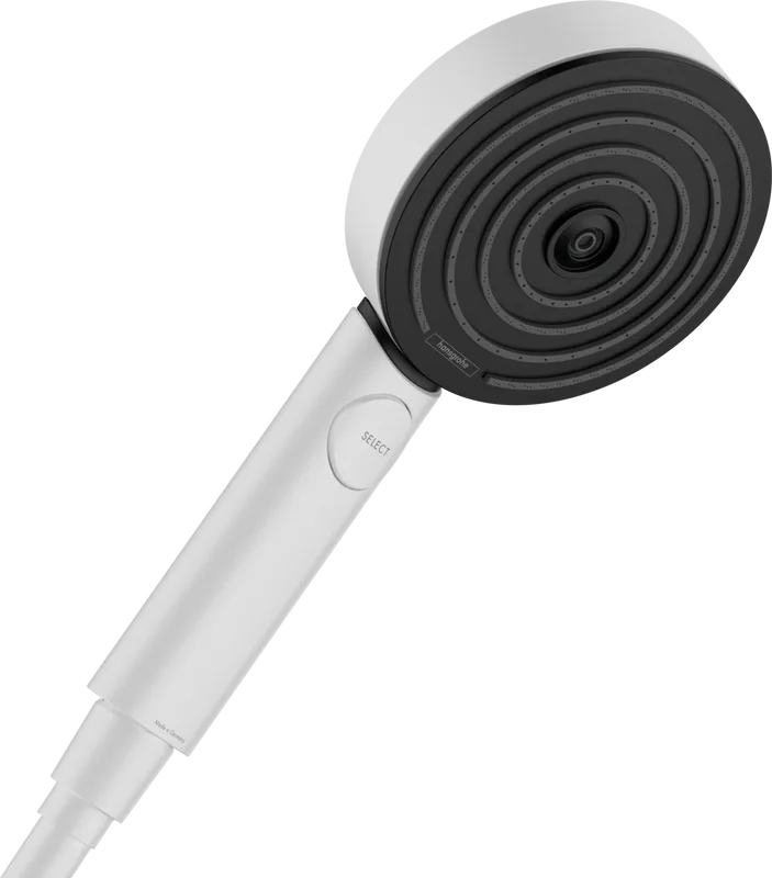 Душевая лейка Hansgrohe Pulsify Select 105 3jet 24111700 EcoSmart, матовый белый Sancos — официальный сайт