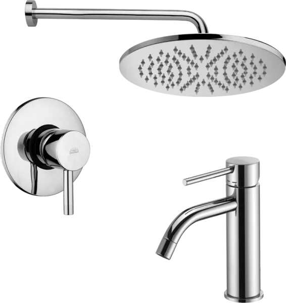 Комплект для ванной Paffoni Light KITLIG011CR071 С ВНУТРЕННЕЙ ЧАСТЬЮ, хром Sancos — Оригинал