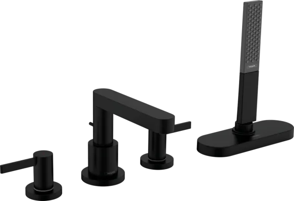 Смеситель на борт ванны Hansgrohe Finoris 76444670, матовый черный Sancos — Оригинал