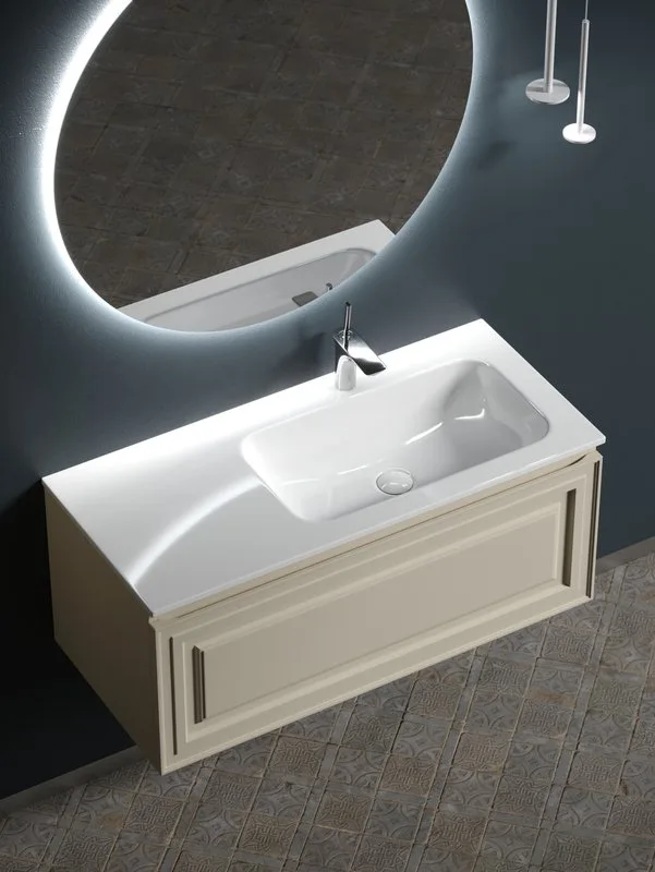 Тумба под раковину Sancos Very 100 R подвесная Beige soft (капучино), VR100RCE Sancos — официальный сайт