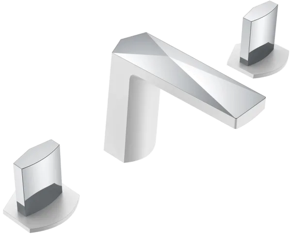 Смеситель для раковины Boheme Venturo 150-WCR-ICE белый, хром Sancos — Оригинал
