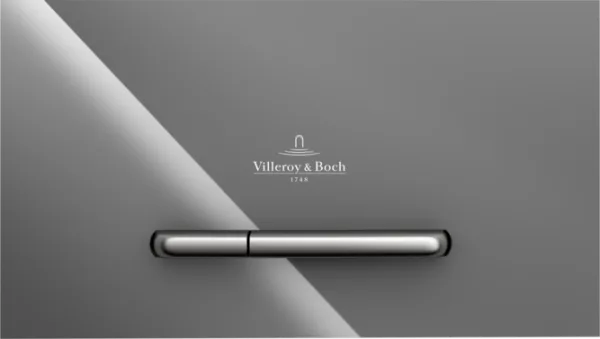 Кнопка смыва Villeroy & Boch Viconnect 922160RA серая глянцевая Sancos — Оригинал