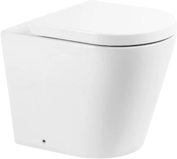 Унитаз приставной напольный BelBagno Flay-r BB1003CBR сиденье BB105SC с микролифтом, безободковый, г Sancos — Оригинал