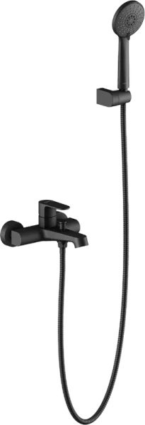 Смеситель для ванны с душем AQUATEK Оберон AQ1249MB, матовый черный Sancos — Оригинал