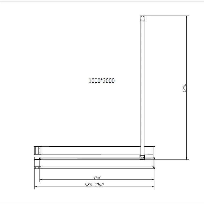 Душевая перегородка Vincea Walk-in HR VSW-4HR100CGB 100 см, профиль матовый черный, стекло тонирован Sancos — официальный сайт
